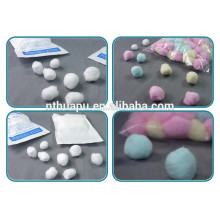Hot sales surgical absorbent colored cotton ball